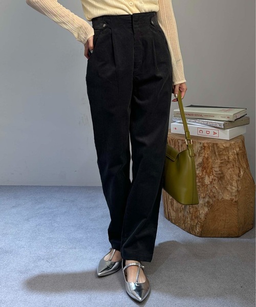 コーデュロイテーパードワイドパンツ(その他パンツ)|1chaku.(イッチャク)