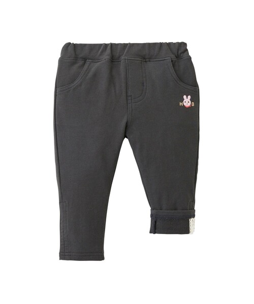 HOT BISCUITS(ホットビスケッツ)の「ワンポイント ロングパンツ(その他パンツ・キッズ・チャコールグレー・110cm/90cm/100cm/120cm/80cm)」の1枚目の写真