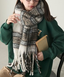 BONLECILL | BIGシャギーチェックマフラー/ストール(マフラー)