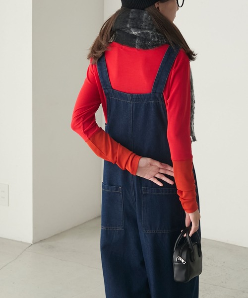 BONLECILL（ボンルシール）の「BIGシャギーチェックマフラー/ストール（マフラー・レディース・ブルー/ピンク/アイボリー/ブラック・FREE）」の21枚目の写真