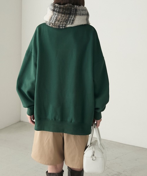 BONLECILL（ボンルシール）の「BIGシャギーチェックマフラー/ストール（マフラー・レディース・ブルー/ピンク/アイボリー/ブラック・FREE）」の13枚目の写真