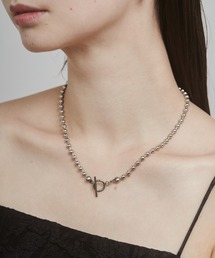 ciite' surgical stainless | 【 金属アレルギー対応 】2way マンテルデザイン ボールチェーンネックレス  サージカルステンレス (ネックレス)