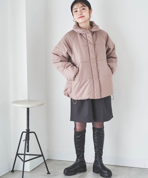 mil(ミル)の「【150㎝前後の小柄さんサイズ】ダブルタック ハーフパンツ(その他パンツ・レディース・チャコールグレー/グレイッシュベージュ/ダークブラウン・XS/S)」の12枚目の写真