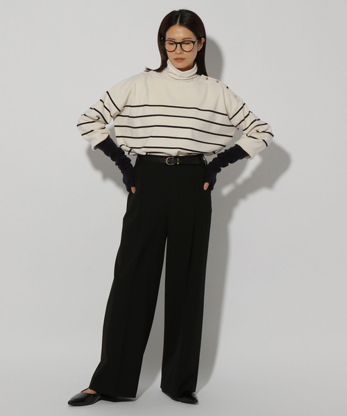 Elura（エルーラ）の「濃密なめらか肩ボタンプルオーバー／134029（ニット/セーター・レディース・ネイビー/グリーン/ダークネイビー/ブラック系その他・FREE）」の21枚目の写真