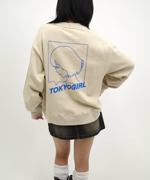 TOKYOGIRL（トーキョーガール）の「【WEB限定】東京ガールラインロゴクルースウェット（スウェット・レディース・ブラック系その他/サンドベージュ/ブラック/ホワイト・MEDIUM/LARGE/X-LARGE）」の19枚目の写真