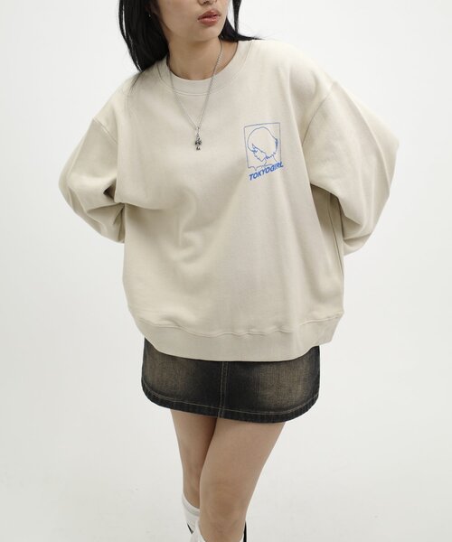 TOKYOGIRL（トーキョーガール）の「【WEB限定】東京ガールラインロゴクルースウェット（スウェット・レディース・ブラック系その他/サンドベージュ/ブラック/ホワイト・MEDIUM/LARGE/X-LARGE）」の20枚目の写真
