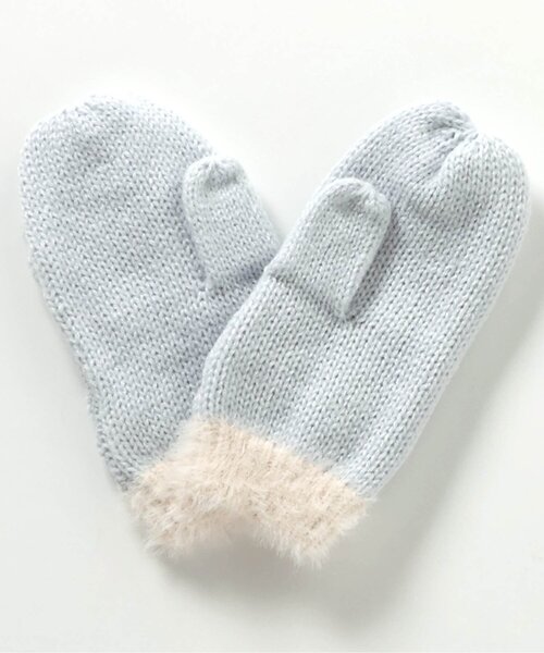 apres les cours（アプレレクール）の「ハートケーブルニット手袋（手袋・キッズ・ピンク/アイボリー/サックスブルー・95/120/140）」の18枚目の写真