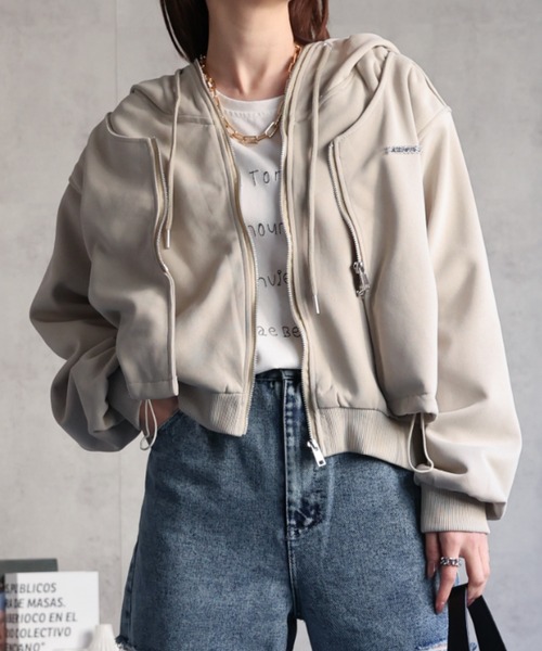 Archive PPFM モッズコート ダブルジップパーカー レイヤード パンク アーカイブ ピーピーエフエム モッズコート ダブルジップパーカー