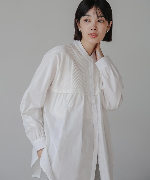 セール】ドッキングチュニック（シャツ/ブラウス）｜Bou Jeloud