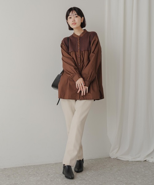 セール】ドッキングチュニック（シャツ/ブラウス）｜Bou Jeloud