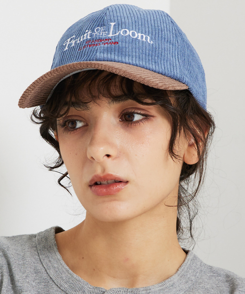 FRUIT OF THE LOOM（フルーツオブザルーム）の「【FRUIT OF THE LOOM】コーデュロイ キャップ / CORDUROY LAW CAP【WEB限定】（キャップ・レディース・グレー/ブラック/ブルー/ホワイト・フリー）」の4枚目の写真