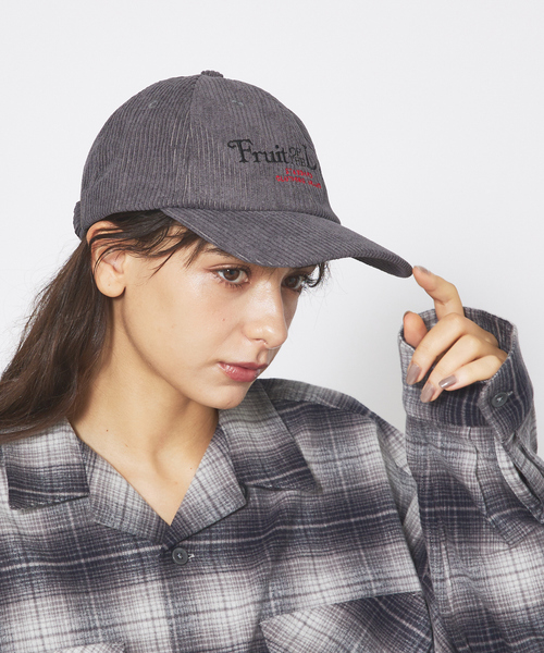 FRUIT OF THE LOOM（フルーツオブザルーム）の「【FRUIT OF THE LOOM】コーデュロイ キャップ / CORDUROY LAW CAP【WEB限定】（キャップ・レディース・グレー/ブラック/ブルー/ホワイト・フリー）」の7枚目の写真