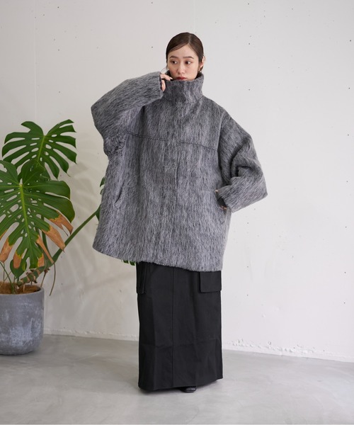 セール】スタンドカラーコート（ステンカラーコート）｜nearness