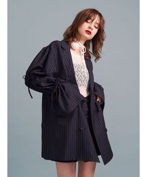 jouetie | リボンスリーブジャケットミニワンピース【セットアップ対応】(テーラードジャケット)