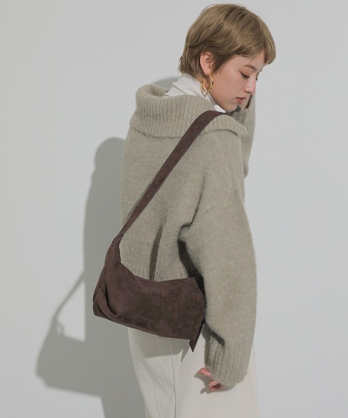 スウェード調 ハンド ショルダー マルチ ショルダーバッグ（ショルダーバッグ）｜en CAnAF（エンカナフ）