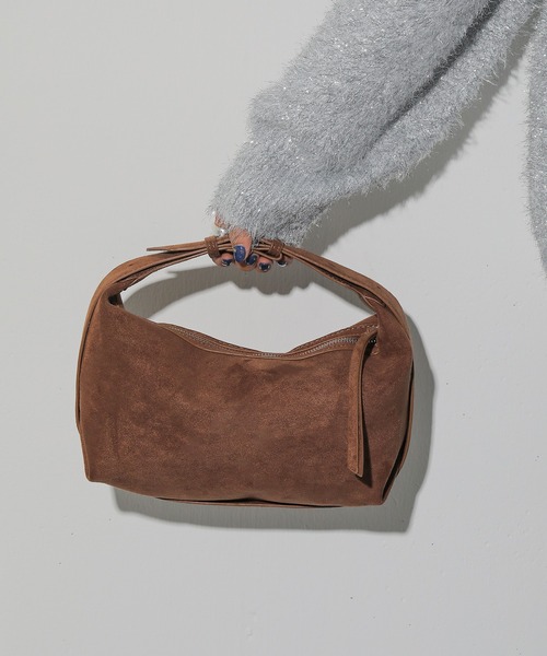 スウェード調 ハンド ショルダー マルチ ショルダーバッグ（ショルダーバッグ）｜en CAnAF（エンカナフ）