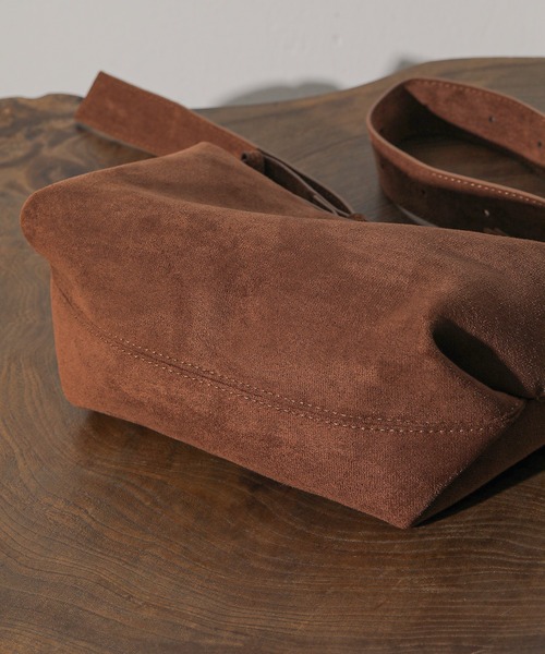 スウェード調 ハンド ショルダー マルチ ショルダーバッグ（ショルダーバッグ）｜en CAnAF（エンカナフ）