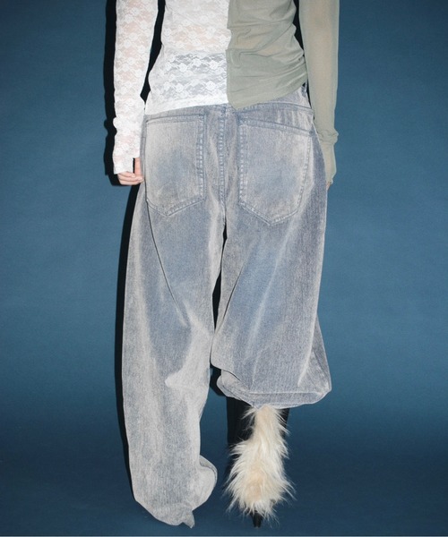 musubore（ムスボレ）の「2way half lace tops / ハーフレーストップス（Tシャツ/カットソー・レディース・ブラック/グリーン/ネイビー・FREE）」の13枚目の写真