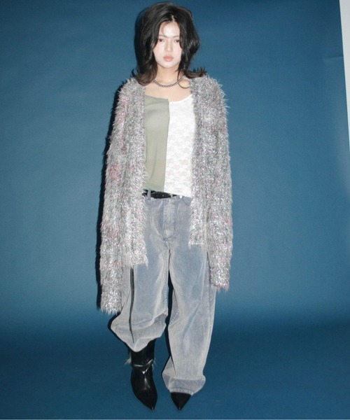 musubore（ムスボレ）の「2way half lace tops / ハーフレーストップス（Tシャツ/カットソー・レディース・ブラック/グリーン/ネイビー・FREE）」の15枚目の写真