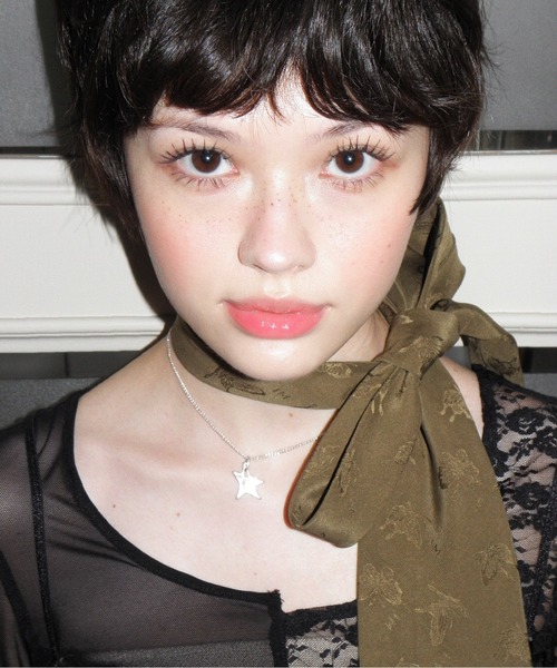 musubore(ムスボレ)の「2way half lace tops / ハーフレーストップス(Tシャツ/カットソー・レディース・ブラック/グリーン/ネイビー・FREE)」の12枚目の写真