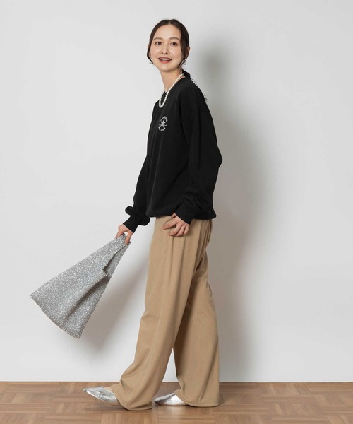 CONVERSE（コンバース）の「CONVERSE(コンバース)【レディース】裏起毛クルースウェット（スウェット・レディース・ブラック/ピンク/キナリ・M/L/XL/S）」の21枚目の写真