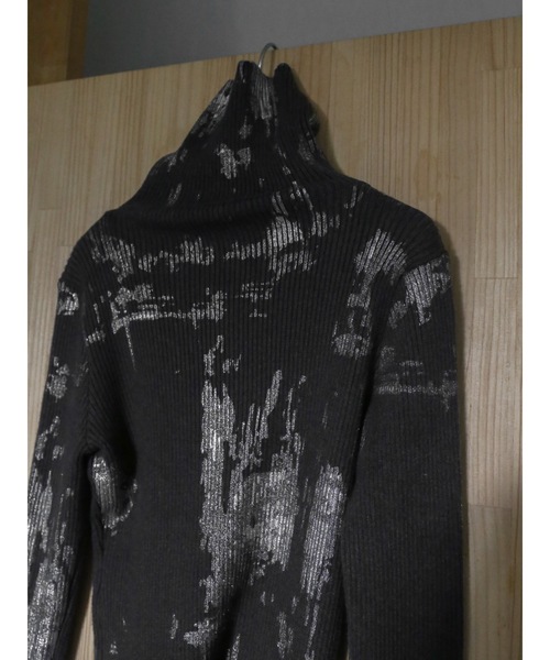 Katrin TOKYO（カトリーントーキョー）の「foil rib turtle knit（ニット/セーター・レディース・ピンク/チャコールグレー・FREE/XS）」の8枚目の写真