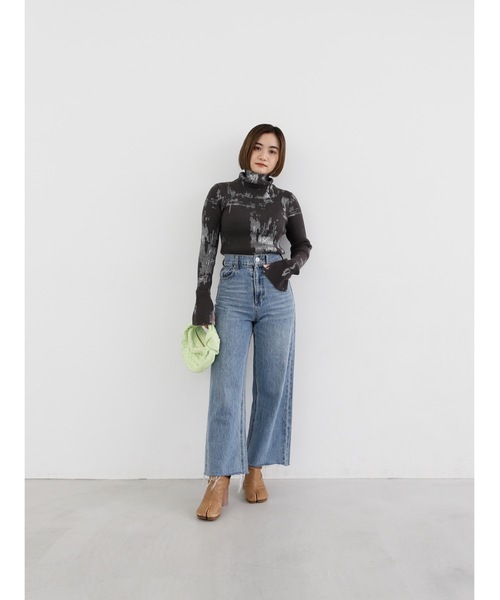 Katrin TOKYO（カトリーントーキョー）の「foil rib turtle knit（ニット/セーター・レディース・ピンク/チャコールグレー・FREE/XS）」の20枚目の写真