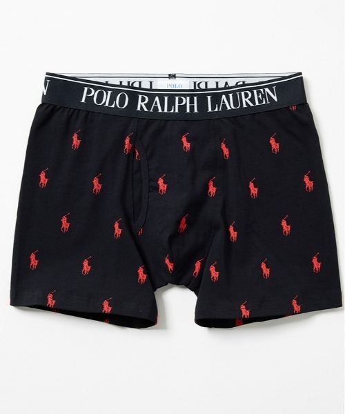 POLO RALPH LAUREN（ポロ ラルフ ローレン）の「【POLO RALPH LAUREN】ポロプレイヤープリンテッド ボクサーブリーフ（ボクサーパンツ・メンズ・ピンク/ネイビー/アーミー/オリーブ系1/ブラック・LARGE/MEDIUM）」の2枚目の写真