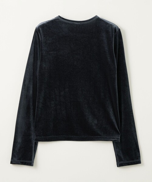 CITEN（シテン）の「＜CITEN＞ベロアコンパクトロンT（Tシャツ/カットソー・レディース・ライトブルー/オフホワイト/ブラック・FREE）」の22枚目の写真