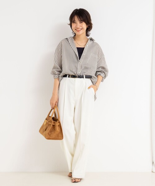 タンブラーストライプ3WAYシャツRuru☆プロフ必読さん NOLLEY'S Sophi（ノーリーズソフィ）の「タンブラーストライプ