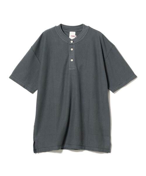 BEAMS PLUS(ビームスプラス)の「【別注】dip / Mesh Henley Neck T-shirt(Tシャツ/カットソー・メンズ・オリーブ/グレー/オレンジ・L/M/S/XL)」の5枚目の写真