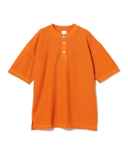 セール】【別注】dip / Mesh Henley Neck T-shirt（Tシャツ