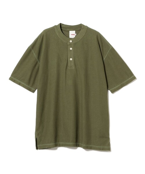 BEAMS PLUS(ビームスプラス)の「【別注】dip / Mesh Henley Neck T-shirt(Tシャツ/カットソー・メンズ・オリーブ/グレー/オレンジ・L/M/S/XL)」の15枚目の写真