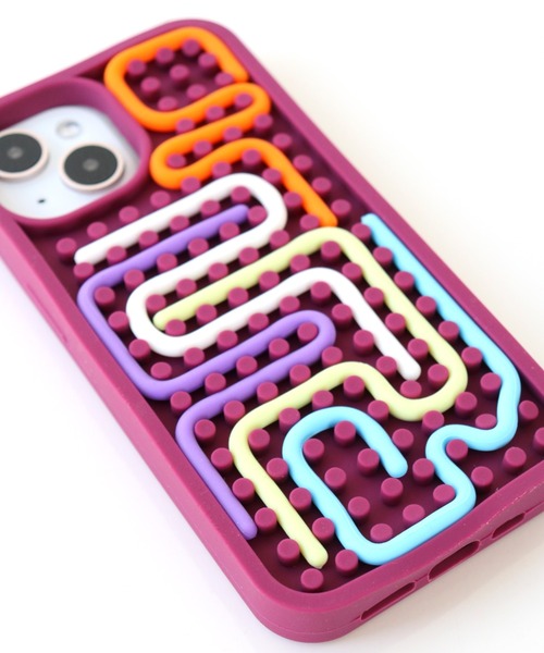 macaroni edge(マカロニエッジ)の「〈macaroni edge/マカロニエッジ〉iPhoneケース ラインアート ドットシリコンケース (iphone13/14/15/16/16pro)(スマホケース/カバー・レディース・ネイビー/バーガンディー・iPhone 13/iPhone 14/iPhone 15/iPhone 16/iPhone 16 Pro)」の21枚目の写真