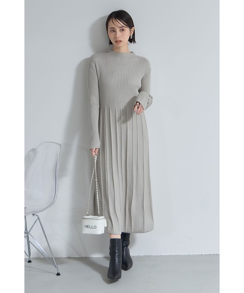 ウエスト切替ニットワンピース（ワンピース）｜&. NOSTALGIA（アンドドットノスタルジア）