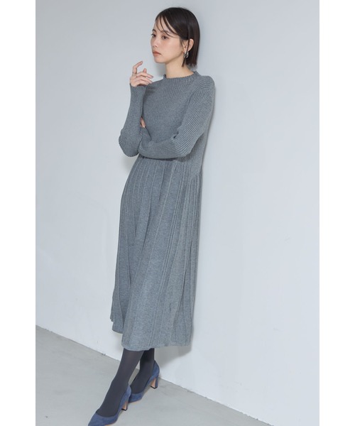 ウエスト切替ニットワンピース（ワンピース）｜&. NOSTALGIA（アンドドットノスタルジア）