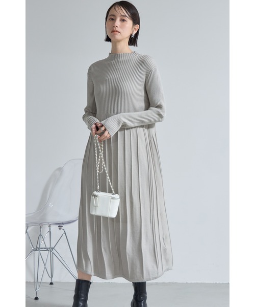 ウエスト切替ニットワンピース（ワンピース）｜&. NOSTALGIA（アンドドットノスタルジア）