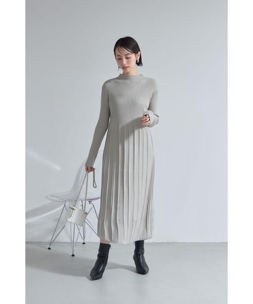 ウエスト切替ニットワンピース（ワンピース）｜&. NOSTALGIA（アンドドットノスタルジア）