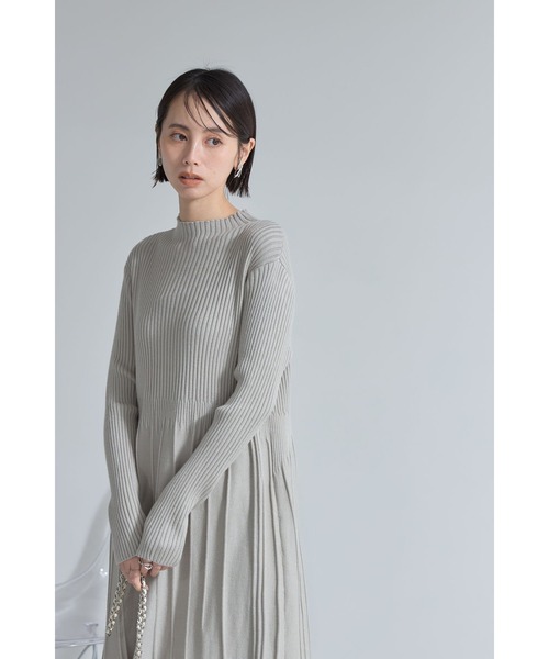 ウエスト切替ニットワンピース（ワンピース）｜&. NOSTALGIA（アンドドットノスタルジア）