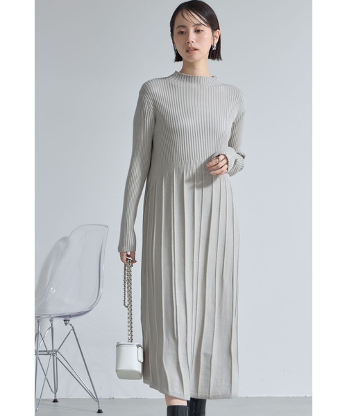 ウエスト切替ニットワンピース（ワンピース）｜&. NOSTALGIA（アンドドットノスタルジア）