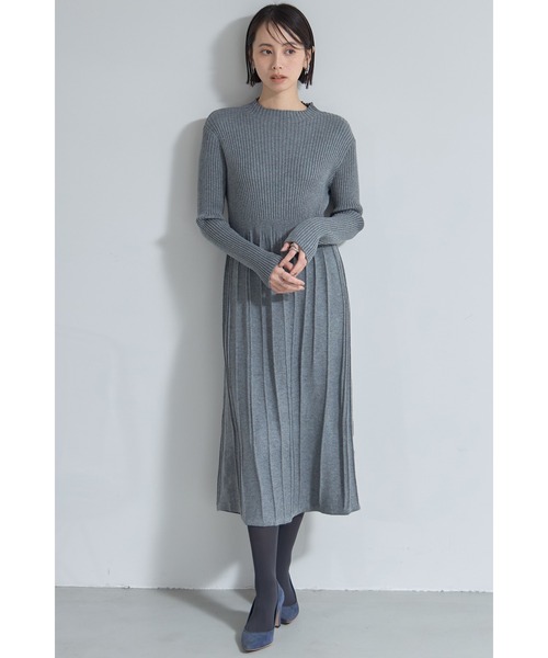 ウエスト切替ニットワンピース（ワンピース）｜&. NOSTALGIA（アンドドットノスタルジア）