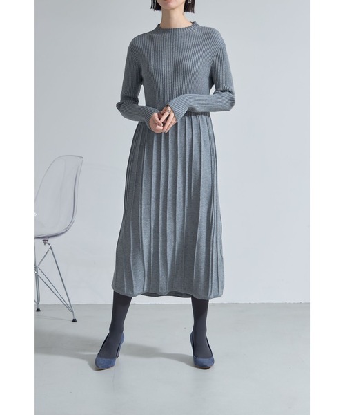 ウエスト切替ニットワンピース（ワンピース）｜&. NOSTALGIA（アンドドットノスタルジア）