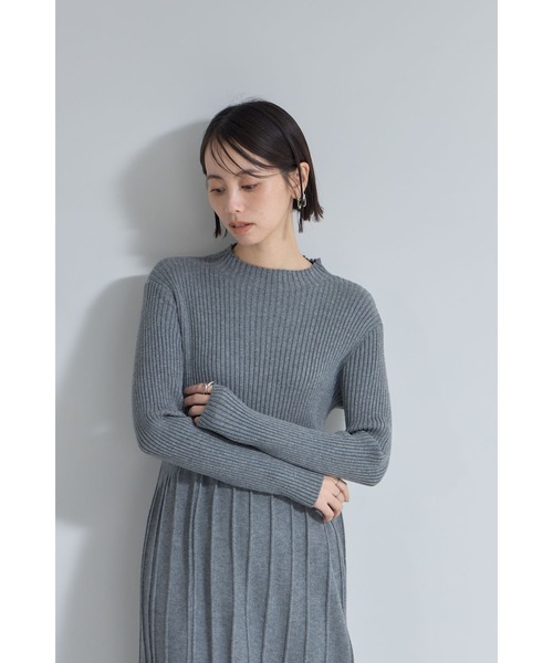 ウエスト切替ニットワンピース（ワンピース）｜&. NOSTALGIA（アンドドットノスタルジア）