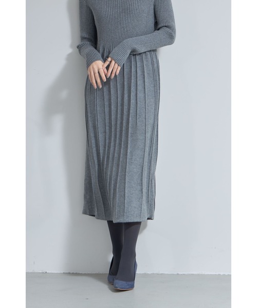 ウエスト切替ニットワンピース（ワンピース）｜&. NOSTALGIA（アンドドットノスタルジア）