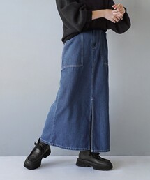 フロントスリット ベイカースカート