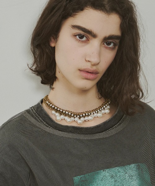 LA BELLE ETUDE（ラベルエチュード）の「Vintage調ビジュ×パールチェーンネックレス（ネックレス・レディース・その他・FREE）」の3枚目の写真