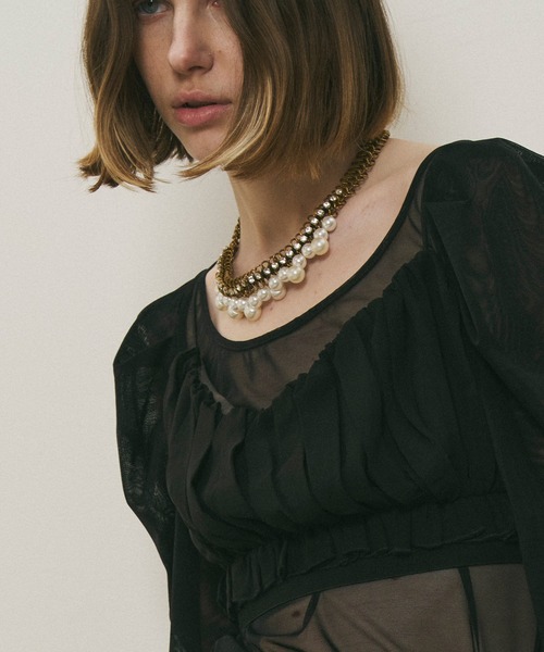 LA BELLE ETUDE（ラベルエチュード）の「Vintage調ビジュ×パールチェーンネックレス（ネックレス・レディース・その他・FREE）」の17枚目の写真