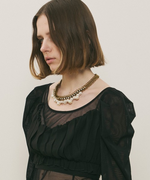 LA BELLE ETUDE（ラベルエチュード）の「Vintage調ビジュ×パールチェーンネックレス（ネックレス・レディース・その他・FREE）」の21枚目の写真