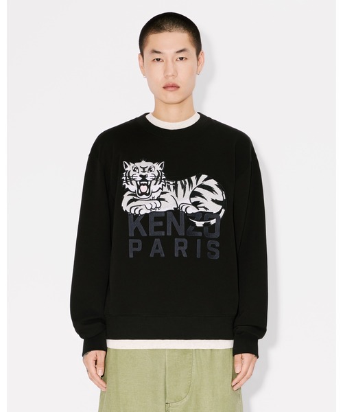 【Kenzo】Happy Tiger エンブロイダリー スウェット セール】'KENZO Happy Tiger' エンブロイダリー ジャンパー