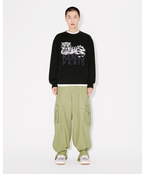 関税込★KENZO★ Happy Tiger エンブロイダリースウェットシャツ KENZO Happy Tiger' エンブロイダリー スウェット | ウィメンズ